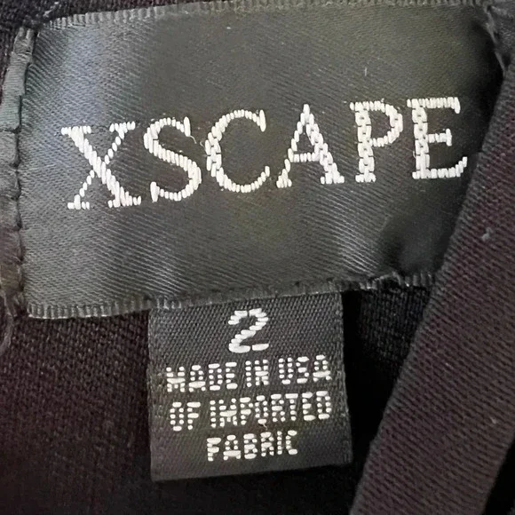 XSCAPE GEORGIA LONG BEADED SLEEVE STRETCH KNIT GOWN - Picture 10 of 13